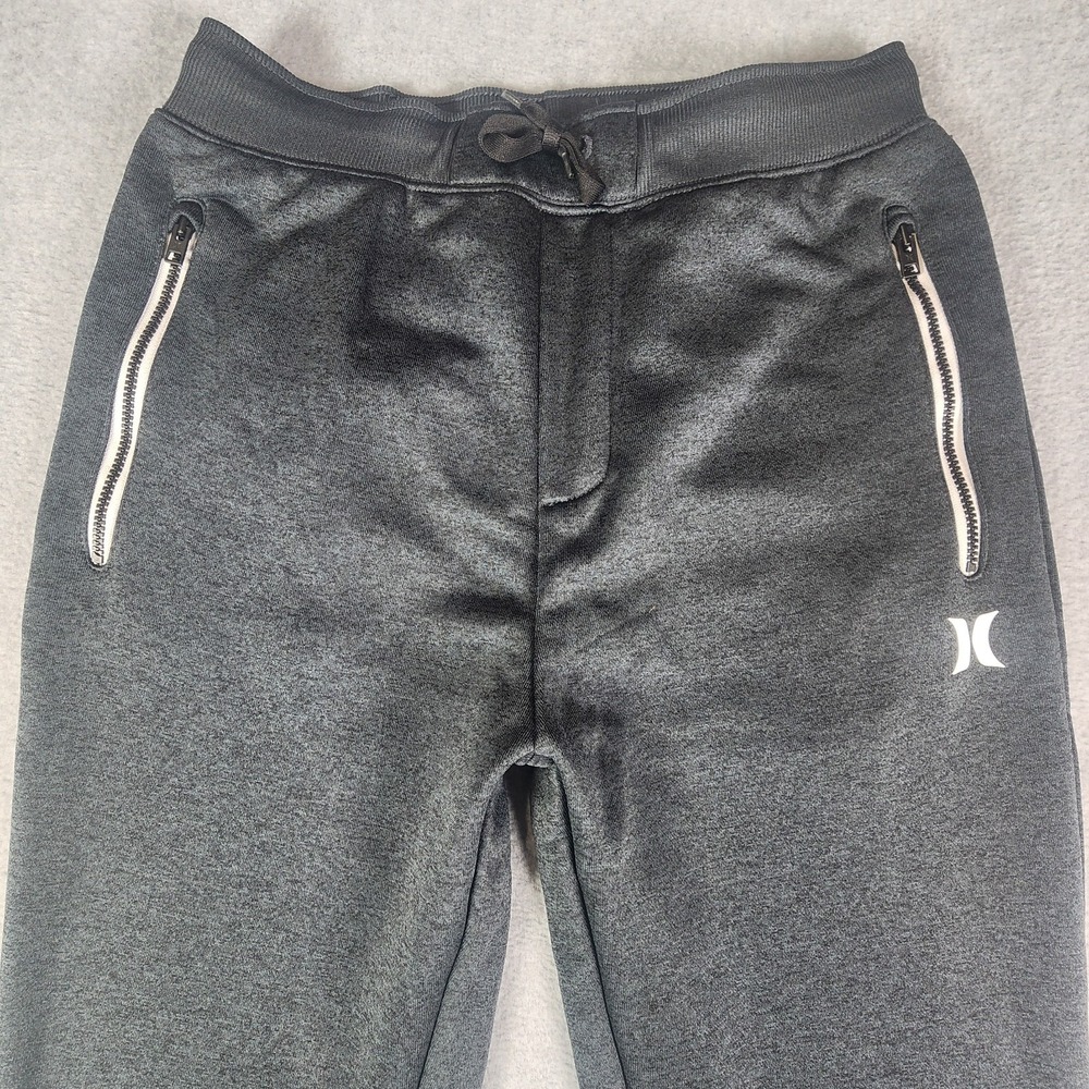 Hurley‎ Nike Dri-Fit Drawstring Joggers Teen XL 26x28 Dark Gray Pockets